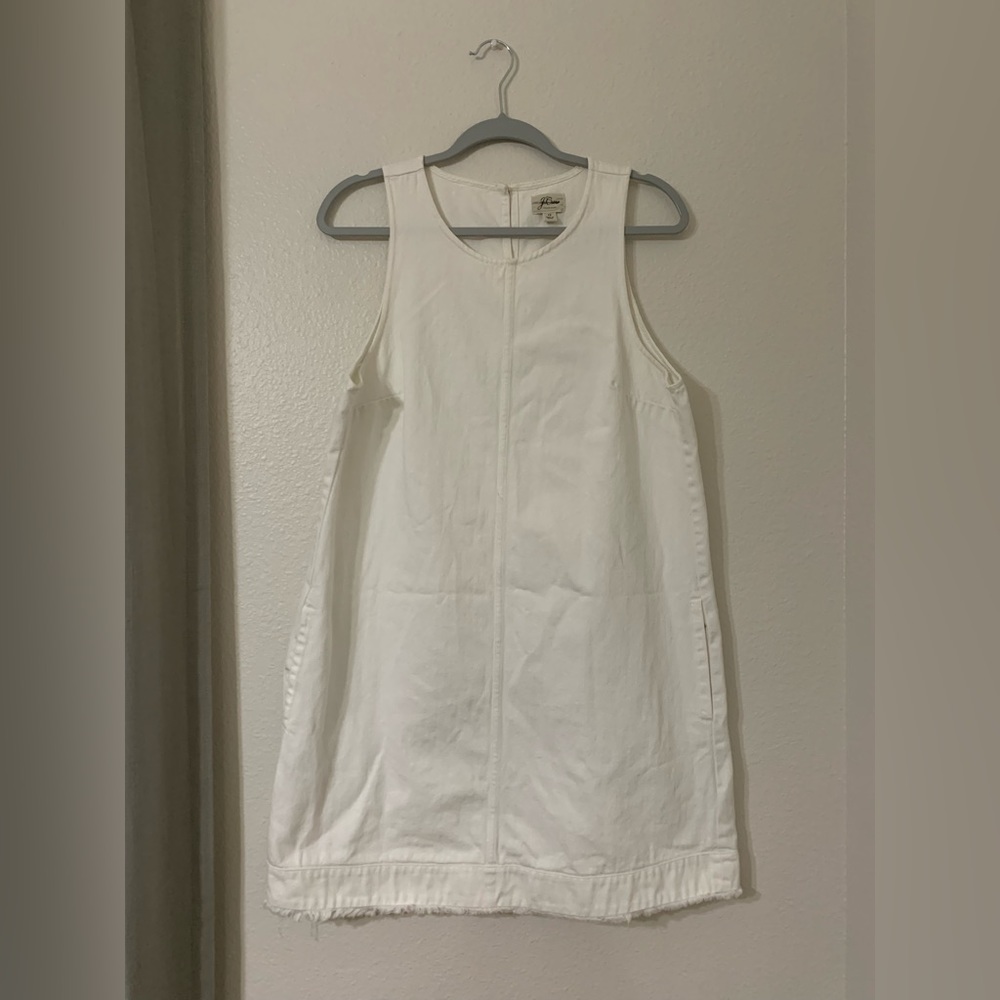 White Denim Dress